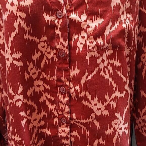 Women's Long Sleeve Button-Down Shirt | Knox Rose  | Large - Picture 6 of 13